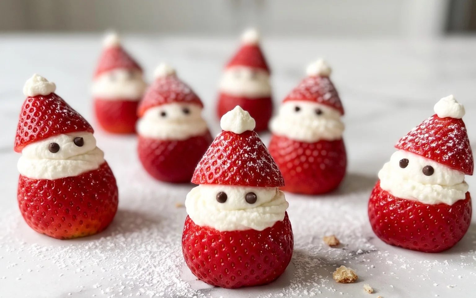 Pères Noël Fraises : Recette Festive Facile