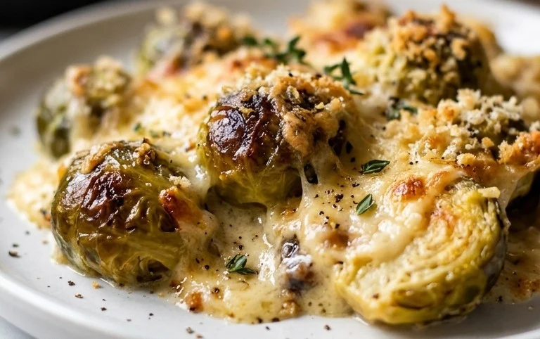 Gratin de choux de Bruxelles 
